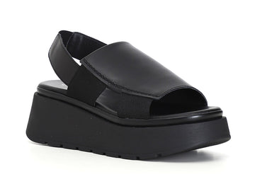 CafèNoir Woman Wedge Sandal with single leather band