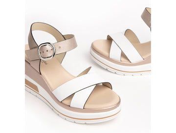 NeroGiardini Sandals with Strap and Wedge Leather Upper