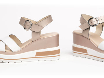 NeroGiardini Sandals with Strap and Wedge Leather Upper