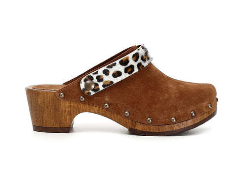 CafèNoir Sandalo Platform punta chiusa Tomaia Camoscio Marrone C1HN6020-M017