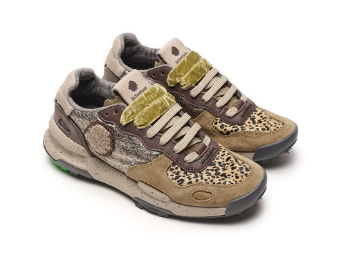 Satorisan Women's Chacrona Premium Leather Leopard Shoes