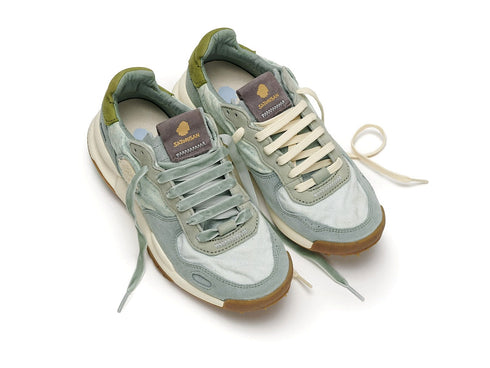Satorisan Women's Chacrona Shoes in Milky Jade Upper Linen