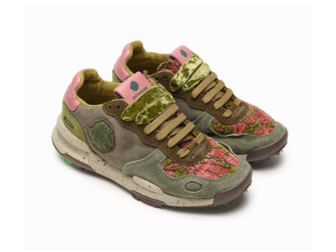 Satorisan Scarpe Chacrona Autunno Inverno Camoscio Klim Green