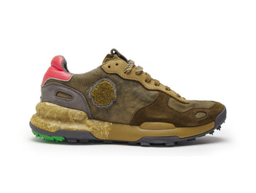 Satorisan Scarpa Uomo Chacrona in Pelle Scamosciata Premium Marrone Bronze