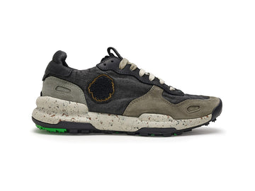 Satorisan Chacrona Uomo Sneakers Primavera Estate in Lino Nero Black Fumo
