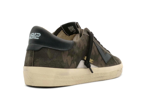 4B12 EVO Men's Casual Shoes in Military Camouflage Upper Leather