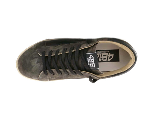 4B12 EVO Men's Casual Shoes in Military Camouflage Upper Leather