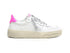 4B12 Scarpe Donna Hyper Primavera Estate Tomaia in Pelle Bianco Fuxia -d817
