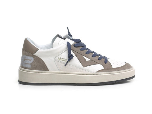 4B12 Scarpe Kyle Uomo Made in Italy Maxi Logo Tomaia Pelle U918