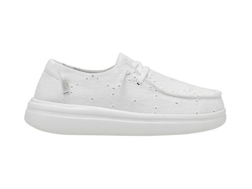 Hey Dude Donna Scarpe Estive Wendy Rise Eyelet Bianche 40075