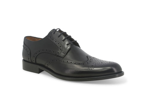 Melluso Men's Brogue Dovetail Leather Upper