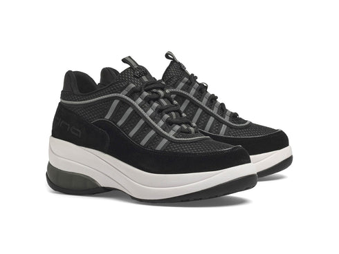 Fornarina UP Sneakers Nere Platform Scarpe Anni '90 Iconiche