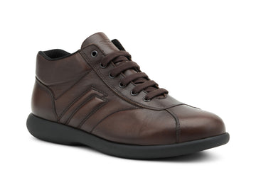 Frau Men's Mid-Height Lace-Up Shoes in Smooth Leather