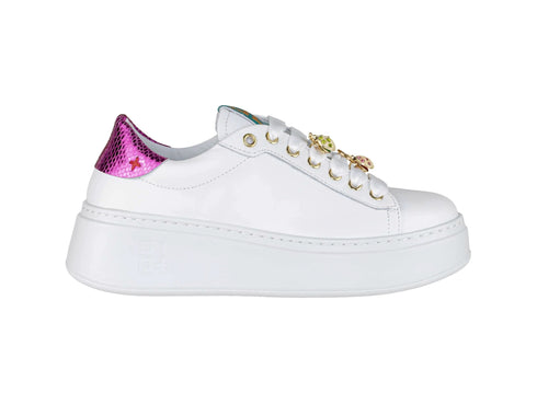 Gio+ Scarpe Gioiello Coccinella Primavera Estate Tomaia Pelle Bianca pia158a