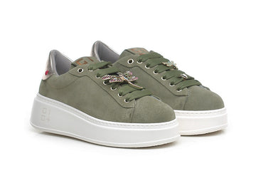 Gio+ PIA232 Shoes Made in Italy Jewel Heart Suede Leather Upper