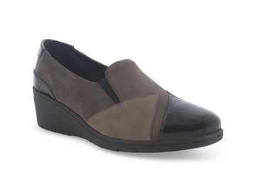 Melluso Women's Winter Slip-on Shoes High Wedge Suede
