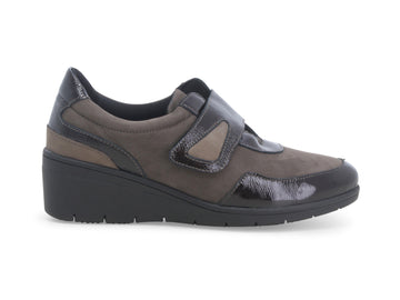 Melluso Comfort Slip-on Strappy Shoes Wedge Suede Upper