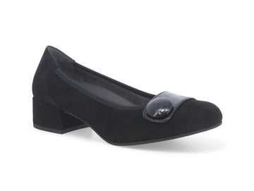 Melluso Pumps Elegant Low Heel Suede Leather Upper