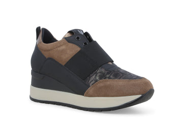 Melluso Multimaterial Slip-on Wedge Winter Shoes