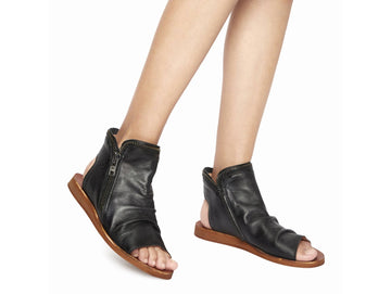 Felmini Low Heel Sandals with Soft Leather Upper