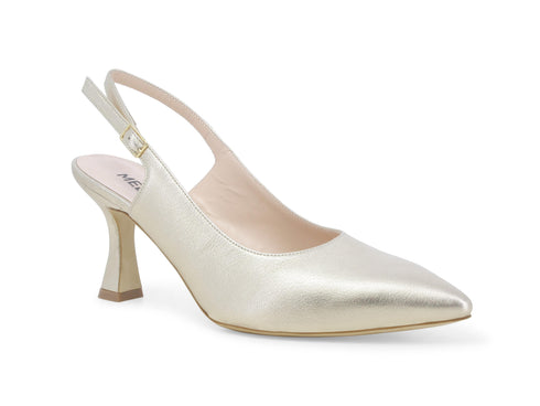 Melluso Décolleté Slingback Scarpe da Cerimonia Eleganti Pelle