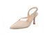 Francesco Milano Slingback Pointed Toe Leather Upper