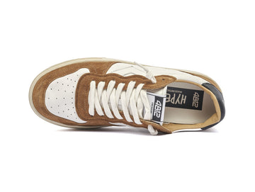 4B12 Hyper Men's Sneakers Made in Italy Suede Leather Upper