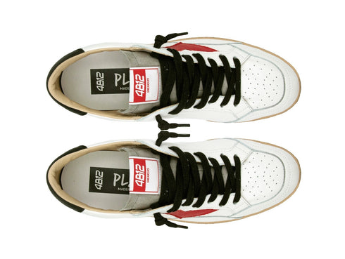 4B12 Play New Men's Sneakers Made in Italy Leather upper