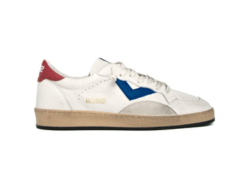 4B12 Play New Sneakers Uomo Made in Italy Tomaia in Pelle Bianca U113