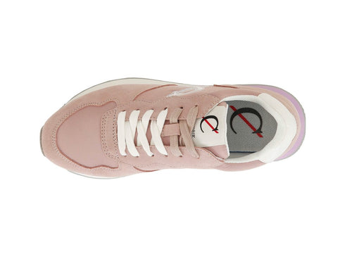 CafèNoir Women's Upper Suede and Fabric Sneakers