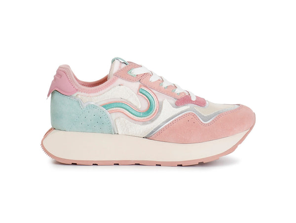 CafèNoir Sneaker Running Donna Multicolor Platform Rosa c1dh9005-m001