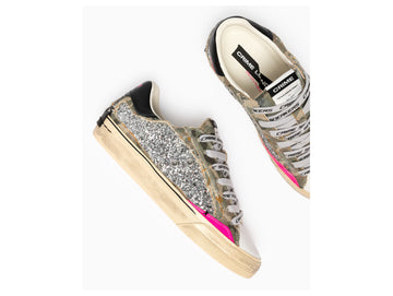 Crime London Sneaker Donna Deconstructed Camo Stardust