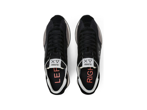 SUN68 Men's Easy Runner Summer Sneakers Black