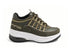 Fornarina Scarpe UP Lacci Platform Camoscio Tessuto Army Gold