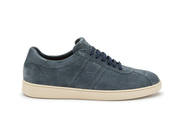 Frau Sneakers Stringate Uomo Estive Leggere in Camoscio Blu Grigio 24B3-siberia