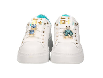 Gio+ Sneakers PIA252A Made in Italy Gioiello Tartaruga Tomaia Pelle