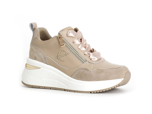 CafèNoir Women's Sneakers Perfect for Everyday Leather Upper