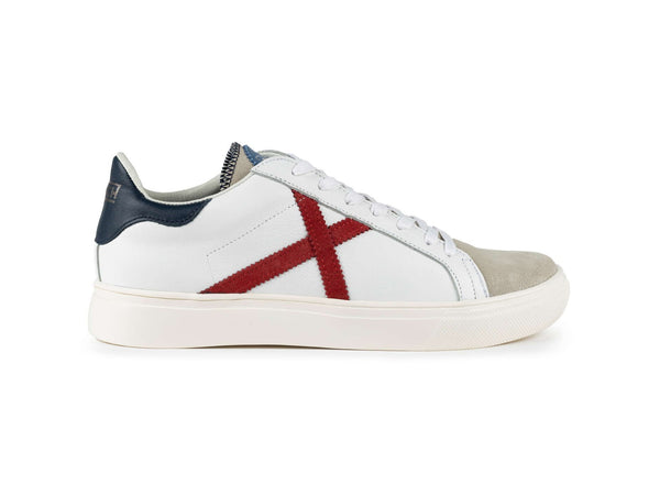 Munich Rete 104 Scarpe Uomo Casual in Pelle e Camoscio Bianco 8080104