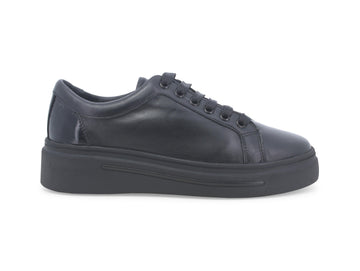 Melluso Donna Sneakers Stringate Suola Cassetta Tomaia Pelle Nera K55474-229873