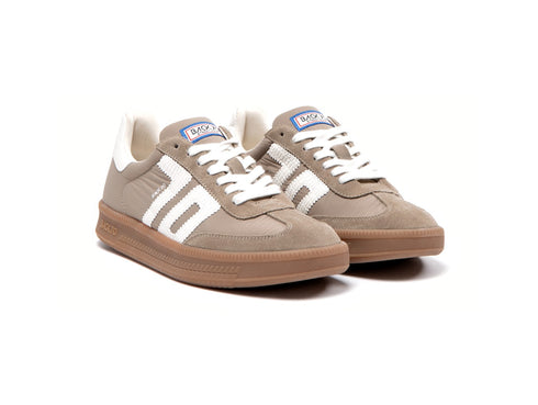 Back 70 Sneaker Uomo Double Nylon Taupe Beige