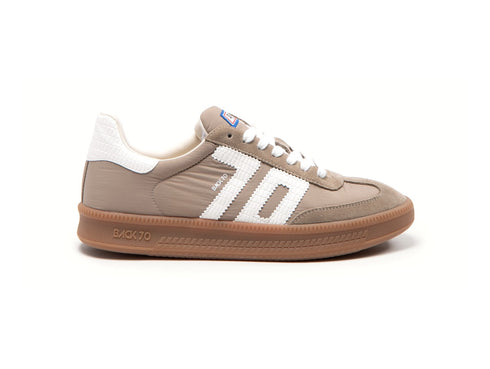Back 70 Sneaker Uomo Double Nylon Taupe Beige