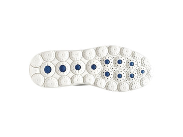 Geox Men's Spherica Plus Light Grey and Navy Sneakers