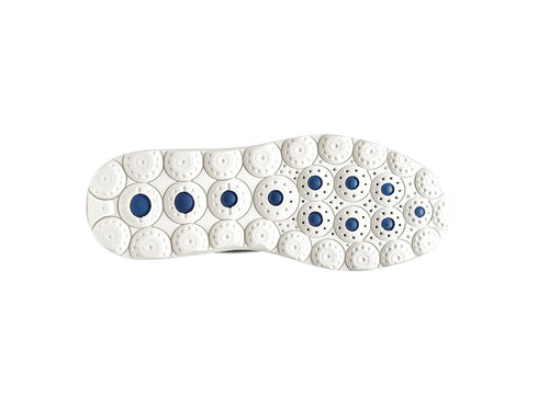 Geox Men's Spherica Plus Light Grey and Navy Sneakers