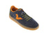 Victoria Smash Men's Sneaker in Navy Blue and Orange Suede