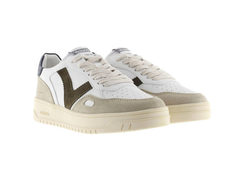 Victoria Seul Men's Leather and Suede Sneakers