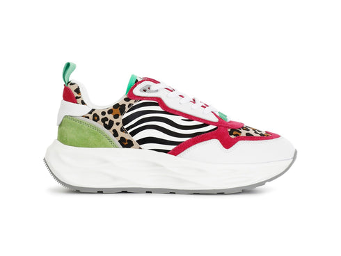 CafèNoir Women Sneakers Lace-up Animalier Multi Upper