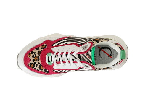 CafèNoir Women Sneakers Lace-up Animalier Multi Upper