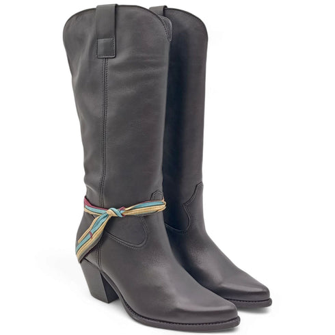 Felmini Stivale Texano Stile Audace e Originale Pelle Lavado