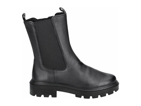 Ara Donna Stivaletti Dover Invernali Zip Elastico Comfort Pelle Nera 23181-01G