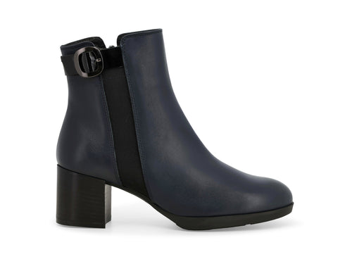 Melluso Stivaletto Elegante Donna Blu Navy in Pelle con Tacco Z250Z-254173